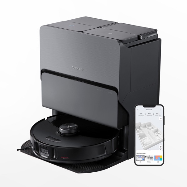 Roborock S8 MaxV Ultra robot vacuum with RockDock Ultra base station
