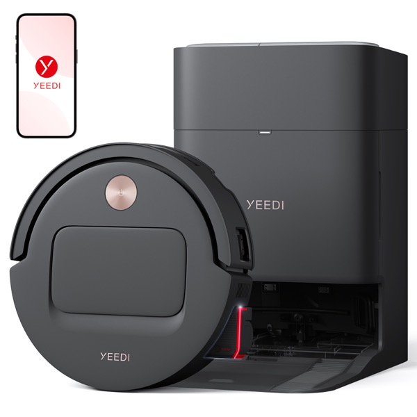 Yeedi M14 Plus robot vacuum with self-cleaning station